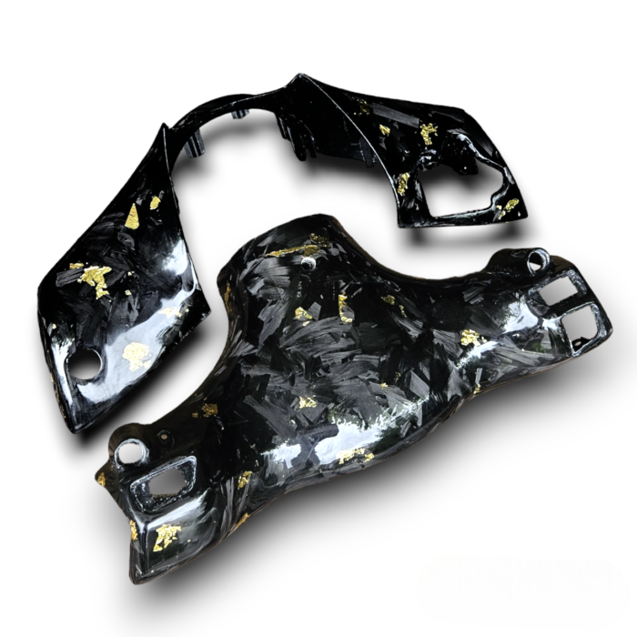 Piaggio Zip Forged Carbon Stuurkappen Gold-Edition