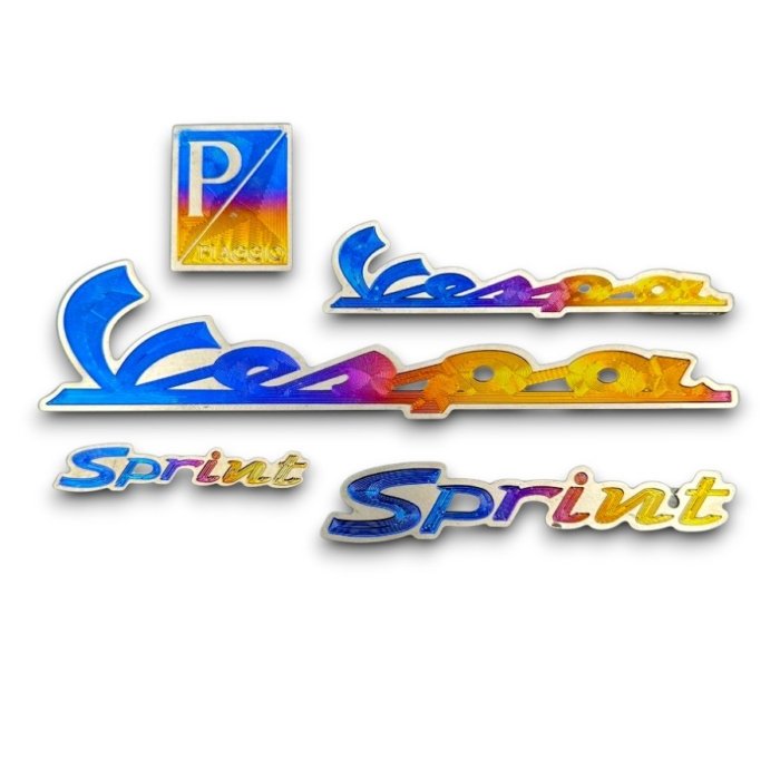 Vespa Sprint Stickerset 5-delig TITANIUM!