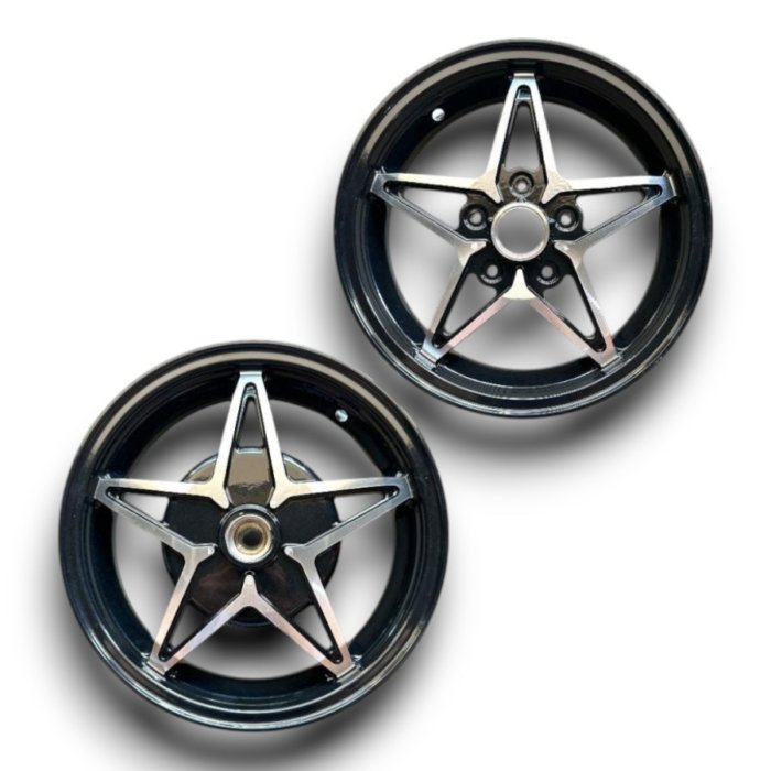 Velgenset 12 inch RACEBOY NINJA STAR Vespa Sprint/Primavera/Piaggio Zip h2o - Afbeelding 4