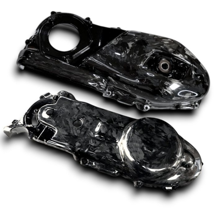Forged Carbon 50/125cc Carterkap/Kickstartdeksel CVT Vespa Sprint/primavera