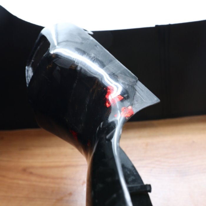 Piaggio ZIP Custom flakes Rood Forged Carbon binnenstuurkap (Flinke schade)