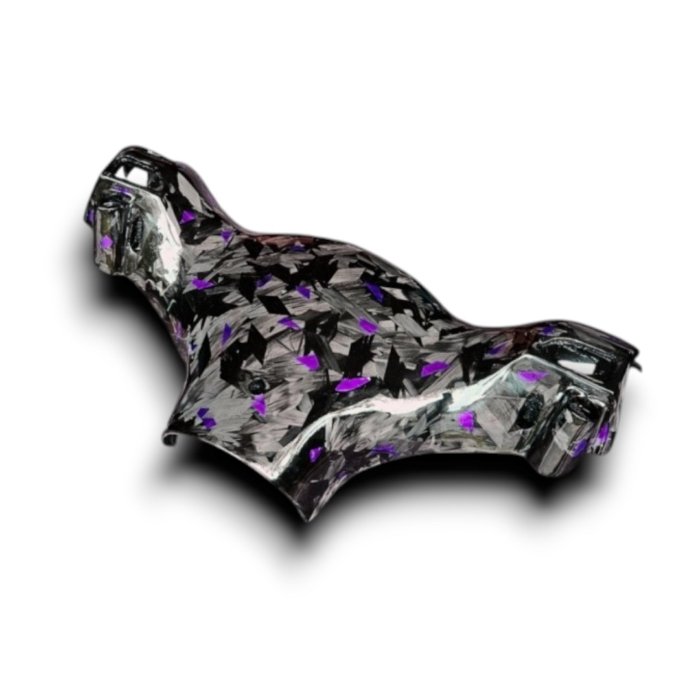 Piaggio ZIP Custom paarse flakes Forged Carbon binnenstuurkap