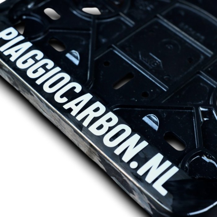 Carbon Fiber/Forged Carbon Kentekenhouder Brom/Snor scooter/brommer/motorplaat Universeel - Afbeelding 3