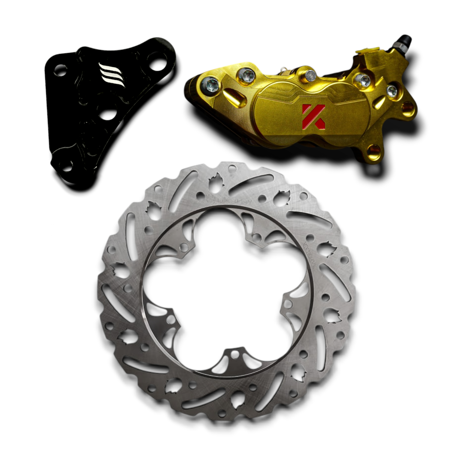 Remupgrade-set Oversized Remklauw/remschijf/adapter voor Vespa Sprint/Primavera 2/3/4V iGet/Piaggio Zip SP BREMBO Voorvorkset - Afbeelding 2