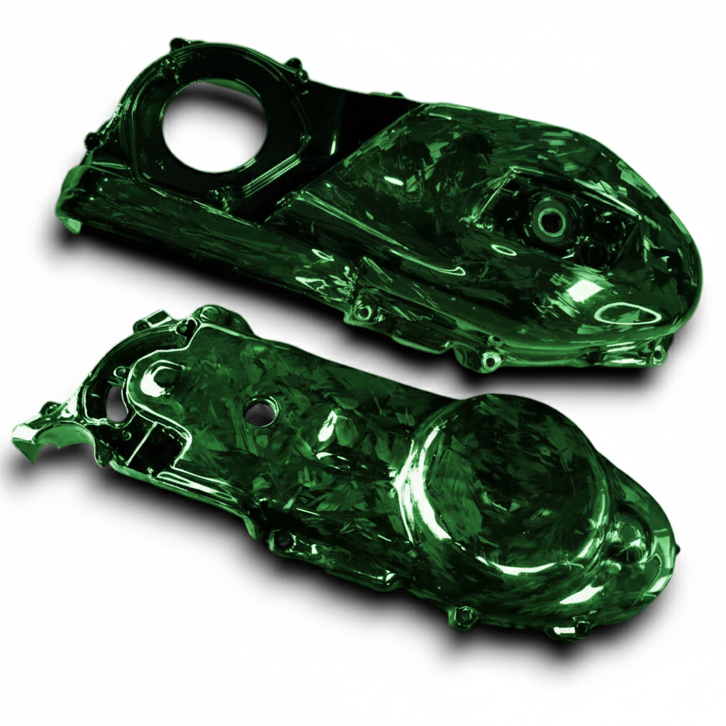 Custom Kleur Carbon 50/125cc Carterkap/Kickstartdeksel CVT Vespa Sprint/primavera