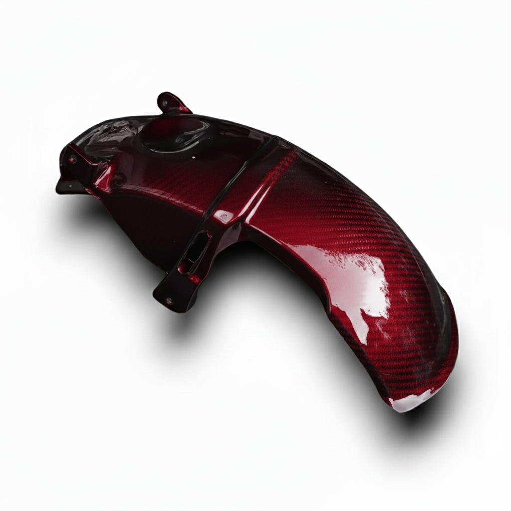 Piaggio Zip Custom Kleur Geweven Carbon Achterspatbord over wiel