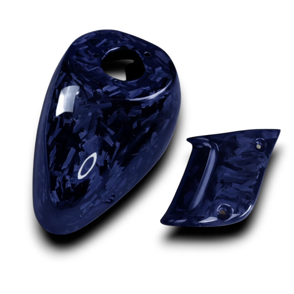 Piaggio Zip Custom kleur Forged Carbon SP Voorspatbord & Schokbrekerkapje setje COMBI DEAL